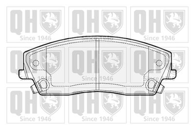 Комплект тормозных колодок, дисковый тормоз QUINTON HAZELL BP1535 для CHRYSLER 300C
