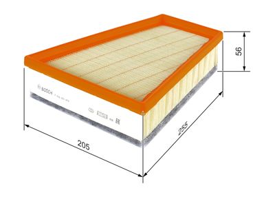 LUFTFILTER BOSCH F026400470 4