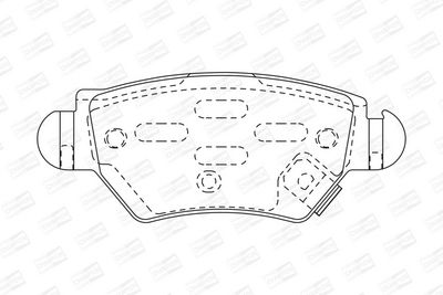 BREMSBELAGSATZ SCHEIBENBREMSE CHAMPION 573010CH 1