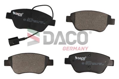 Комплект тормозных колодок, дисковый тормоз DACO Germany 322380 для FIAT PANDA