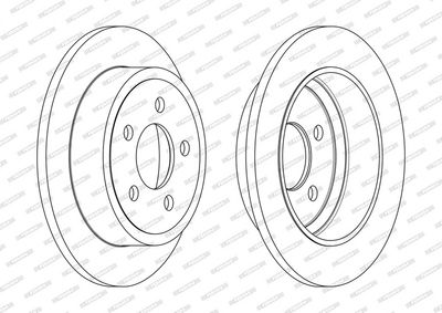 BREMSSCHEIBE FERODO DDF2288C 1