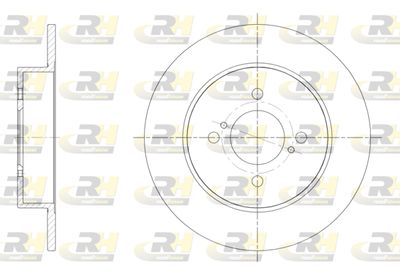 Тормозной диск ROADHOUSE 61537.00 для SUZUKI SWIFT