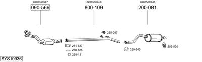 Układ wydechowy BOSAL SYS10936