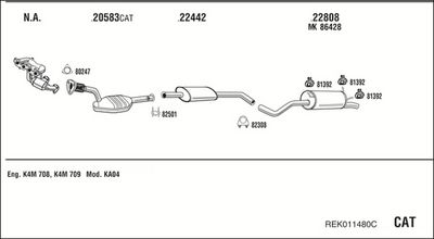 SISTEM DE ESAPAMENT WALKER REK011480C