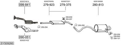 SISTEM DE ESAPAMENT BOSAL SYS09260