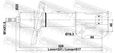 AMORTIZOR FEBEST 12110023FL 1