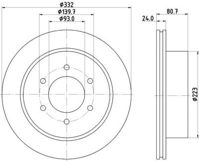 спирачен диск MINTEX MDC3248CMX