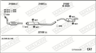 Изпускателна система WALKER CIT05553B