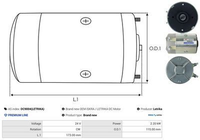 MOTOR ELECTRIC AS-PL DC9004LETRIKA 3