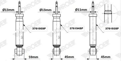 AMORTIZOR MONROE 376193SP 4