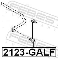 Link/Coupling Rod, stabiliser bar 2123-GALF