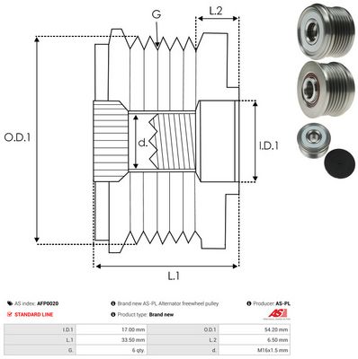 SISTEM ROATA LIBERA GENERATOR AS-PL AFP0020 3