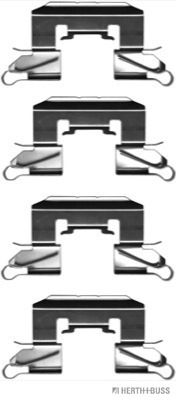 Комплектующие, колодки дискового тормоза HERTH+BUSS JAKOPARTS J3666005 для SUBARU JUSTY