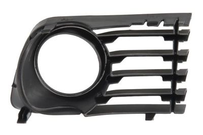Voorbumper afdekking Voor Links (met mistlampgaten, plastic, zwart) past: TOYOTA PRIUS II W2 08.03-03.09