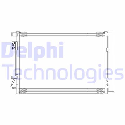 Конденсатор, кондиционер DELPHI CF20314 для HYUNDAI i20