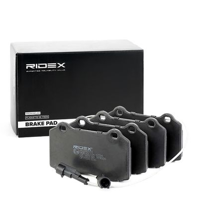 комплект спирачно феродо, дискови спирачки RIDEX 402B0551