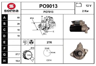 STARTER SNRA PO9013