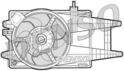 DENSO DER09040 Вентилятор системы охлаждения двигателя  для FIAT IDEA (Фиат Идеа)