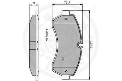 Brake Pad Set, disc brake 12296