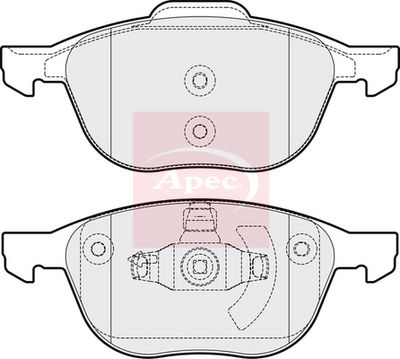 APEC Brake Pad Set, disc brake PAD1415
