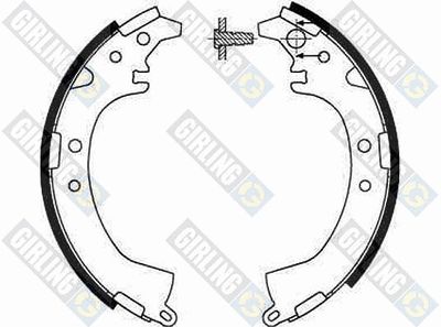 Комплект тормозных колодок GIRLING 5186499 для DAIHATSU TERIOS