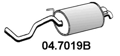 ASSO 04.7019B Глушитель выхлопных газов  для SEAT LEON (Сеат Леон)