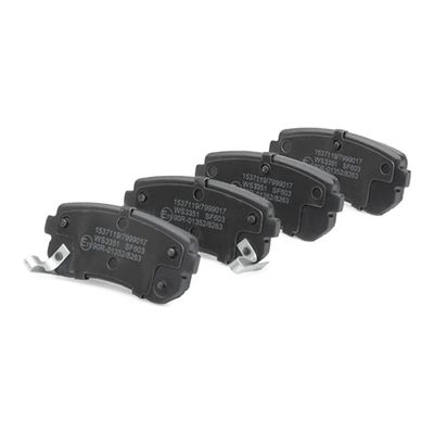 комплект спирачно феродо, дискови спирачки RIDEX 402B0041
