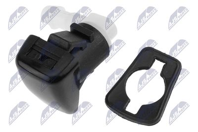 Plovimo skysčio purkštukas, priekinis langas