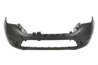Bumper (Voor, met mistlampgaten, donkergrijs) past: PIAGGIO PORTER 04.98-12.09