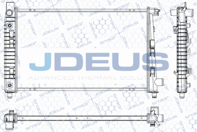 Радиатор, охлаждение двигателя JDEUS RA0170900 для MERCEDES-BENZ VANEO