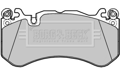 Zestaw klocków hamulcowych, hamulce tarczowe BORG & BECK BBP2385