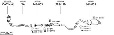 Изпускателна система BOSAL SYS01476