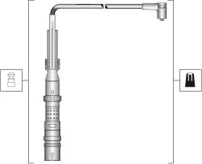 Комплект проводов зажигания MAGNETI MARELLI 941318111298 для VW BORA