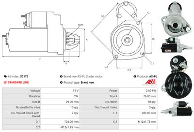 STARTER AS-PL S0176 4