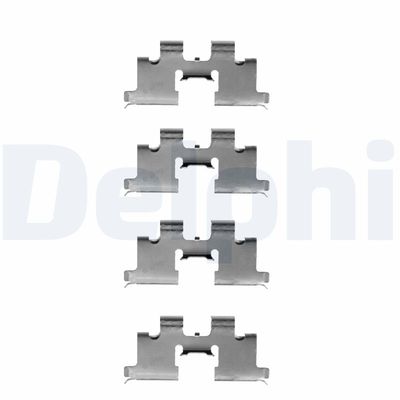 Zestaw akcesoriów, klocki hamulcowe DELPHI LX0179