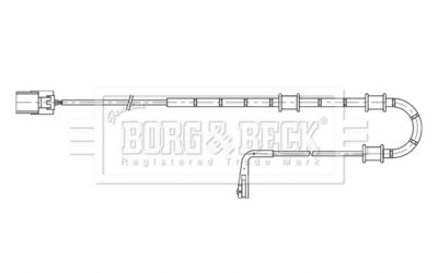 Сигнализатор, износ тормозных колодок BORG & BECK BWL3198 для JAGUAR XJ