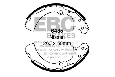 Комплект тормозных колодок EBC Brakes 6435 для NISSAN NAVARA
