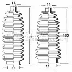 Bellow Kit, steering FIRST LINE FSG3149