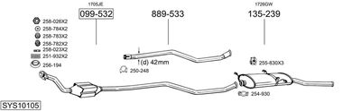 Układ wydechowy BOSAL SYS10105