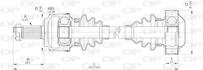 Приводной вал OPEN PARTS DRS6216.00 для BMW Z3