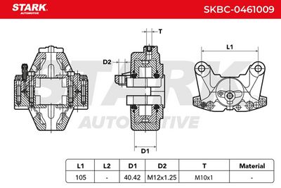спирачен апарат STARK SKBC-0461009