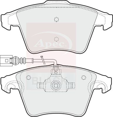 APEC Brake Pad Set, disc brake PAD1337B