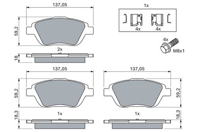 SET PLACUTE FRANA FRANA DISC BOSCH 0986494438 4