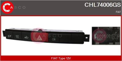 COMUTATOR LUMINI DE AVARIE CASCO CHL74006GS
