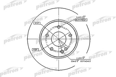 Тормозной диск PATRON PBD2779 для MERCEDES-BENZ SLK
