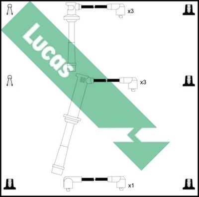 Комплект проводов зажигания LUCAS LUC7338 для MAZDA XEDOS