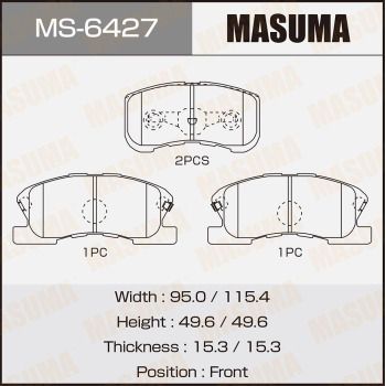 MASUMA MS-6427 Тормозные колодки барабанные  для TOYOTA DUET (Тойота Дует)