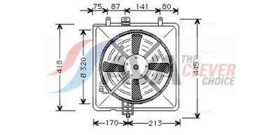 VENTILATOR RADIATOR AVA Clever Choice MT7502