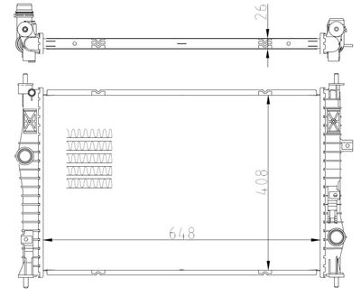 RADIATOR RACIRE MOTOR NRF 59355 4