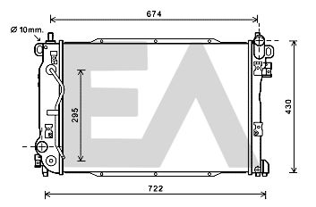 Радиатор, охлаждение двигателя EACLIMA 31R20029 для CHEVROLET EPICA